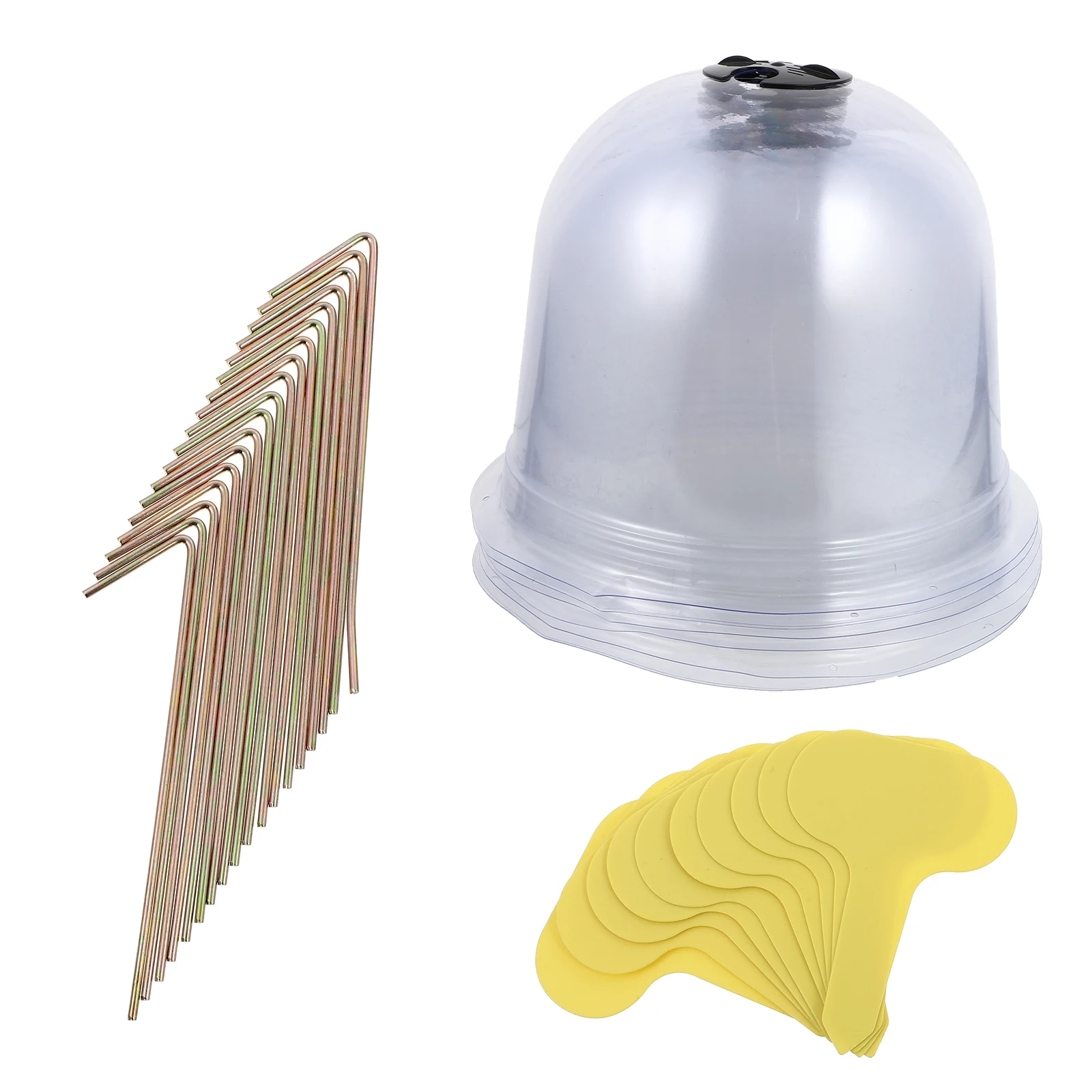

1 Set Garden Cloches Dome Plant Bell Cover Ventilated Frost Resistant Pest Protection For Plants Succulent Covers