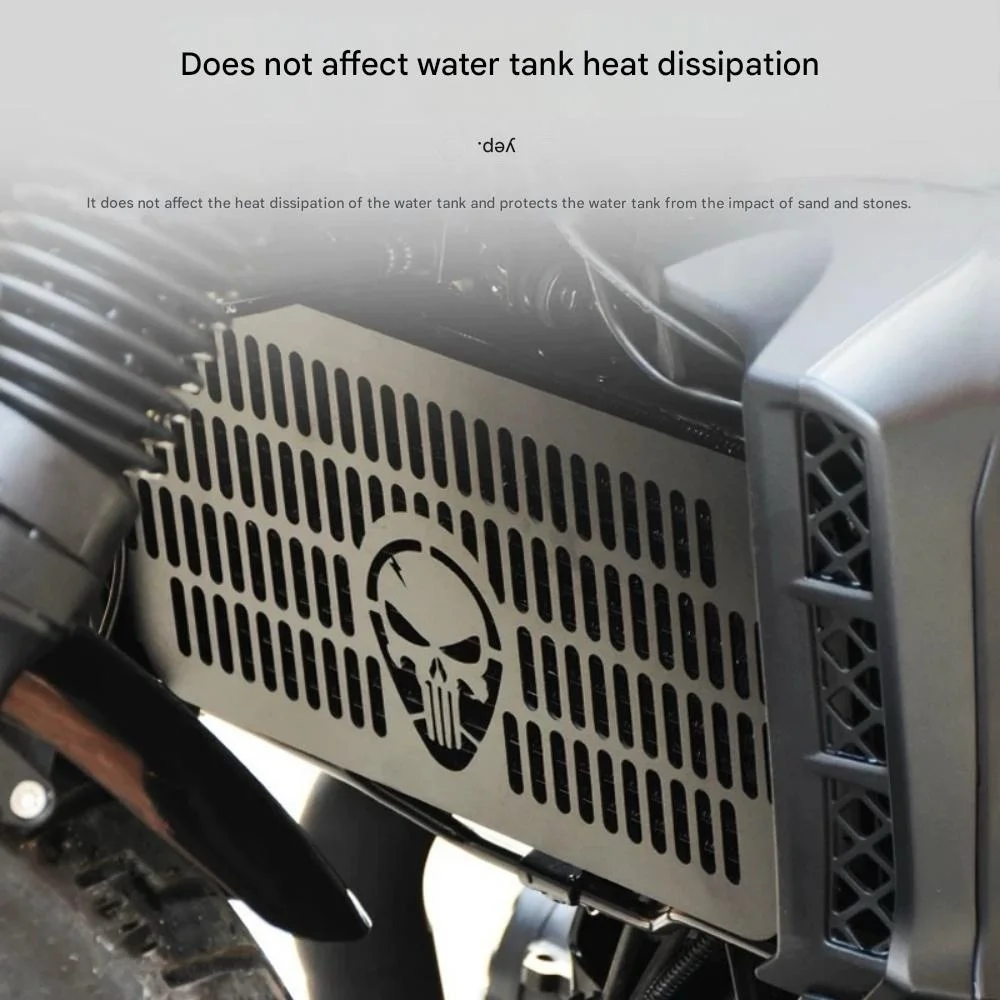 Para haojue tr300 personalizado proteção do tanque de água net proteção do motor capa lateral liga alumínio wolverine capa decorativa