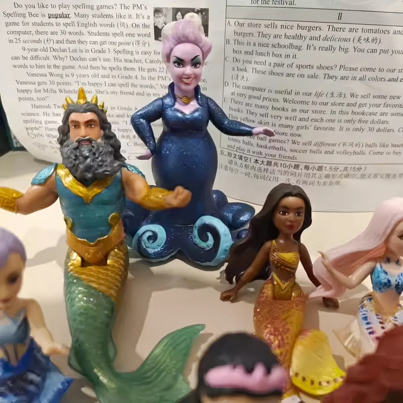 Na stanie hurtowa sprzedaż gadżetów filmowych Syrenka Ariel ‌   Lalka Eric Ruchoma Figurka Urocza Lalka Dekoracja na Biurko Zabawka dla Dziewczynki Bez Pudełka