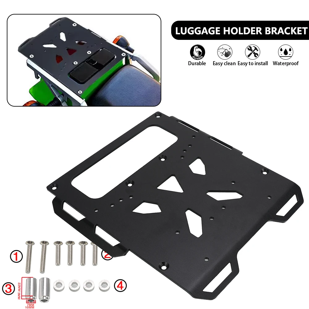 

Motorcycle Rear Luggage Bracket Rack Carrier Plate Kit For Kawasaki KLR650 2008-2018 2009 2010 2011 2012 2013 2014 2015 KLR 650