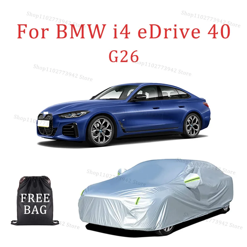 

Car cover For BMW i4 eDrive40 G26 Full cover Waterproof sun protection cover Scratch resistant cars accessories