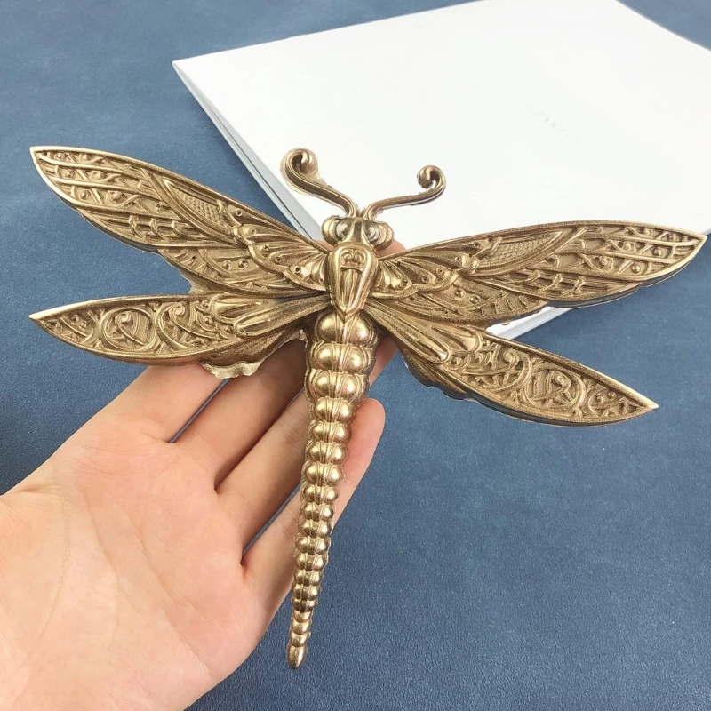 Soft Silicone Resin Mold for Semi 3D Emboss Dragonflies Wall Hanging Decorations R3MC