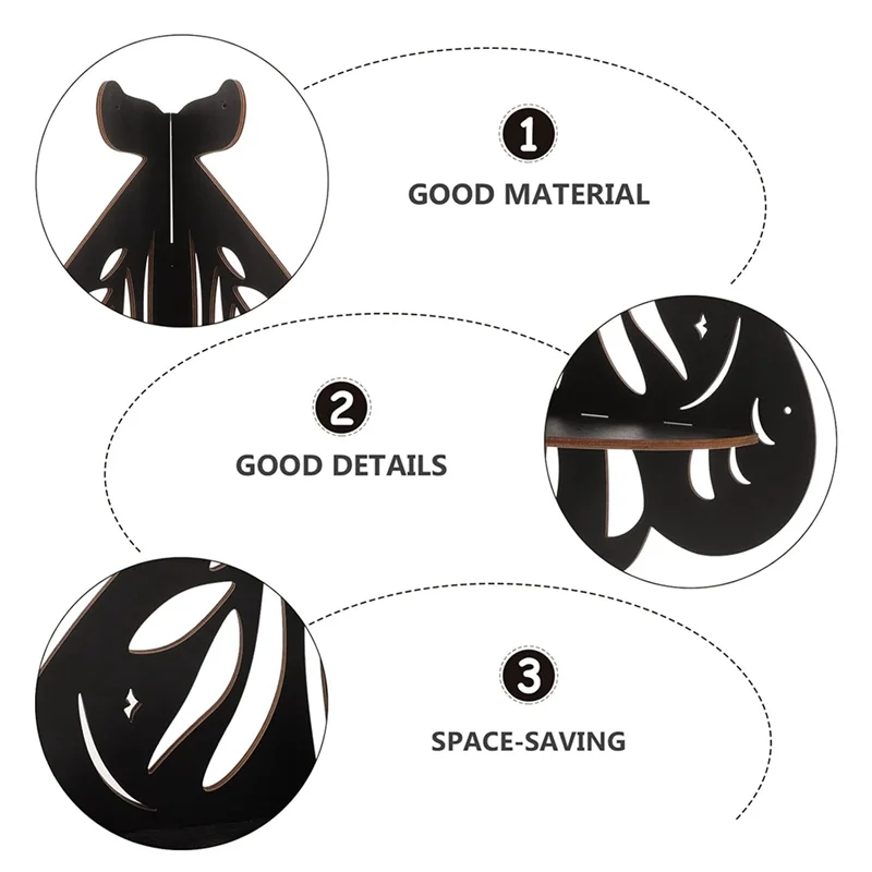 A79I حورية البحر رف زاوية خشبي جدار جبل رف معلق ديكور زهرة النبات عرض الرف لغرفة المعيشة كتاب ديكور