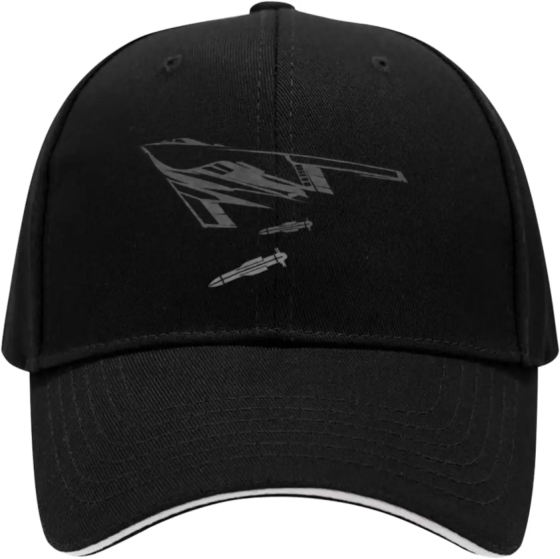 Czapka z daszkiem B2 Bomber Stealth Aircraft Schematic Flaga Amerykańska B2 dla Mężczyzn Kobiet Śmieszne Prezenty Czapka typu Trucker