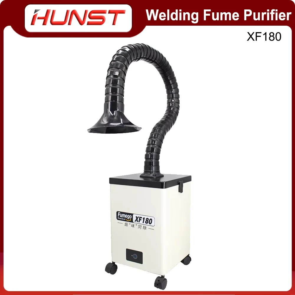 Hunst XF180 Laser Fume Extractor Soldering Smoke Fume Absorber Purifier HEPA Dust Collector for Nail Salon,Beauty Dust Absorbing