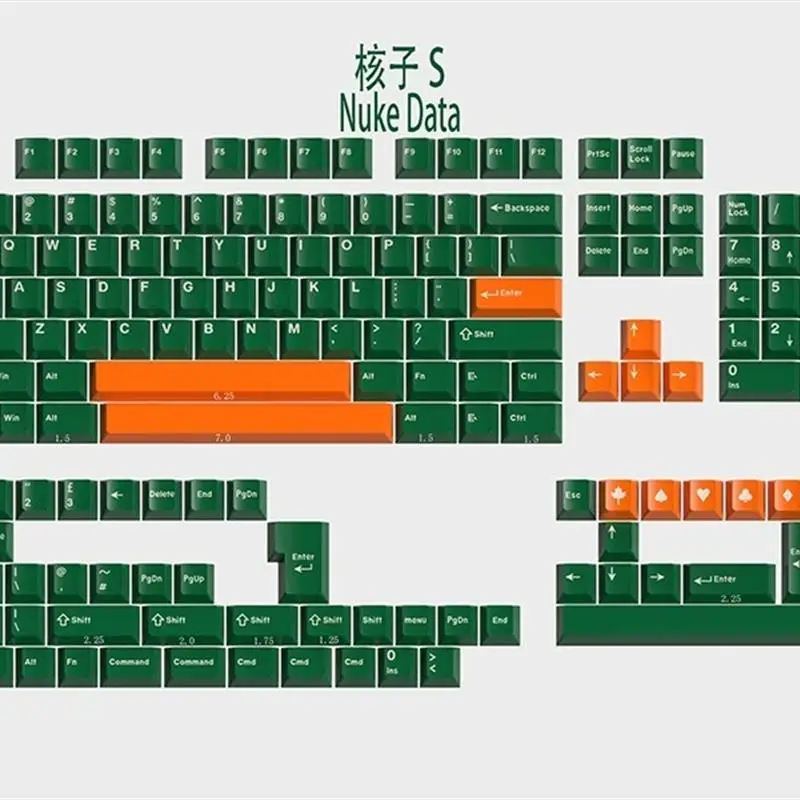 GMK-Teclado mecánico con diseño de cereza, teclas de material ABS de doble tiro, 163 teclas para teclado MX Mechanicla