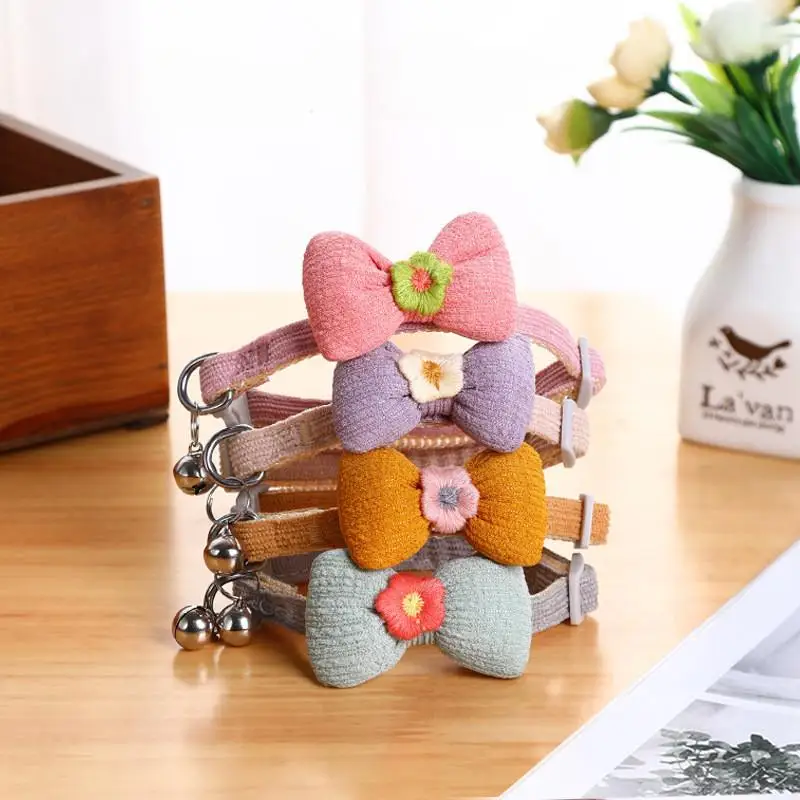 Plaid Print Pet Puppy Dogs Adjustable Bow Tie Collar Necktie Bowknot Checkered Bowtie Holiday  Decoration Accessories
