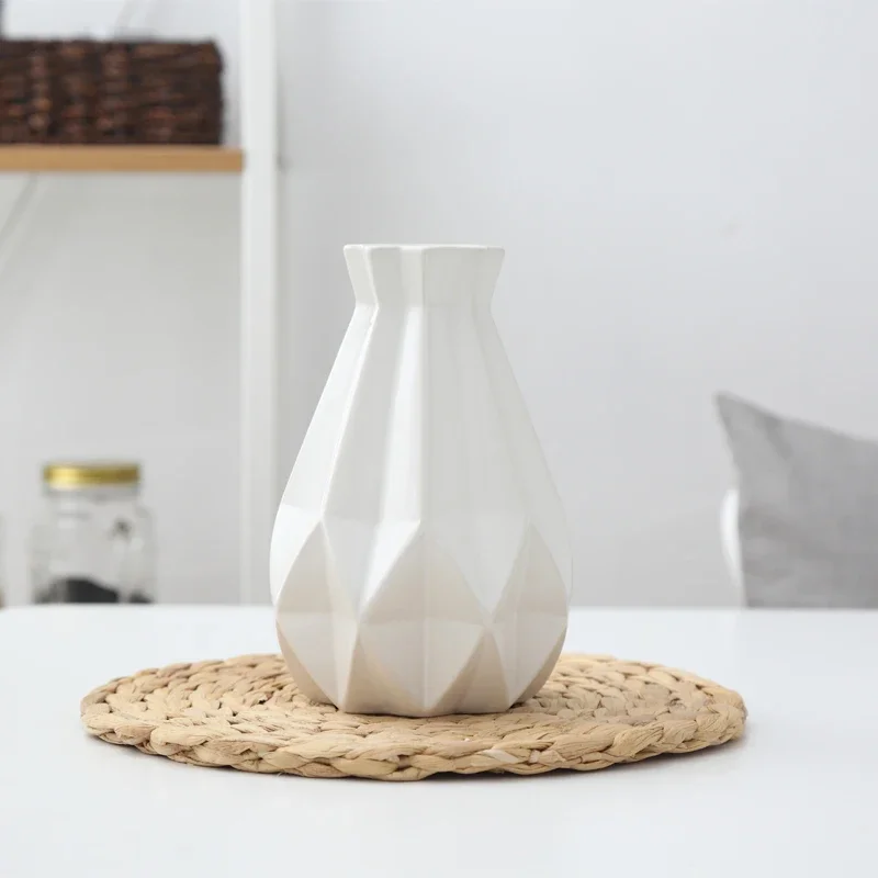 Nordic Porcelain Vase Matt Ceramic Vases Modern Flower Pot Plant Study Hallway Home Decor Living Room Decoration