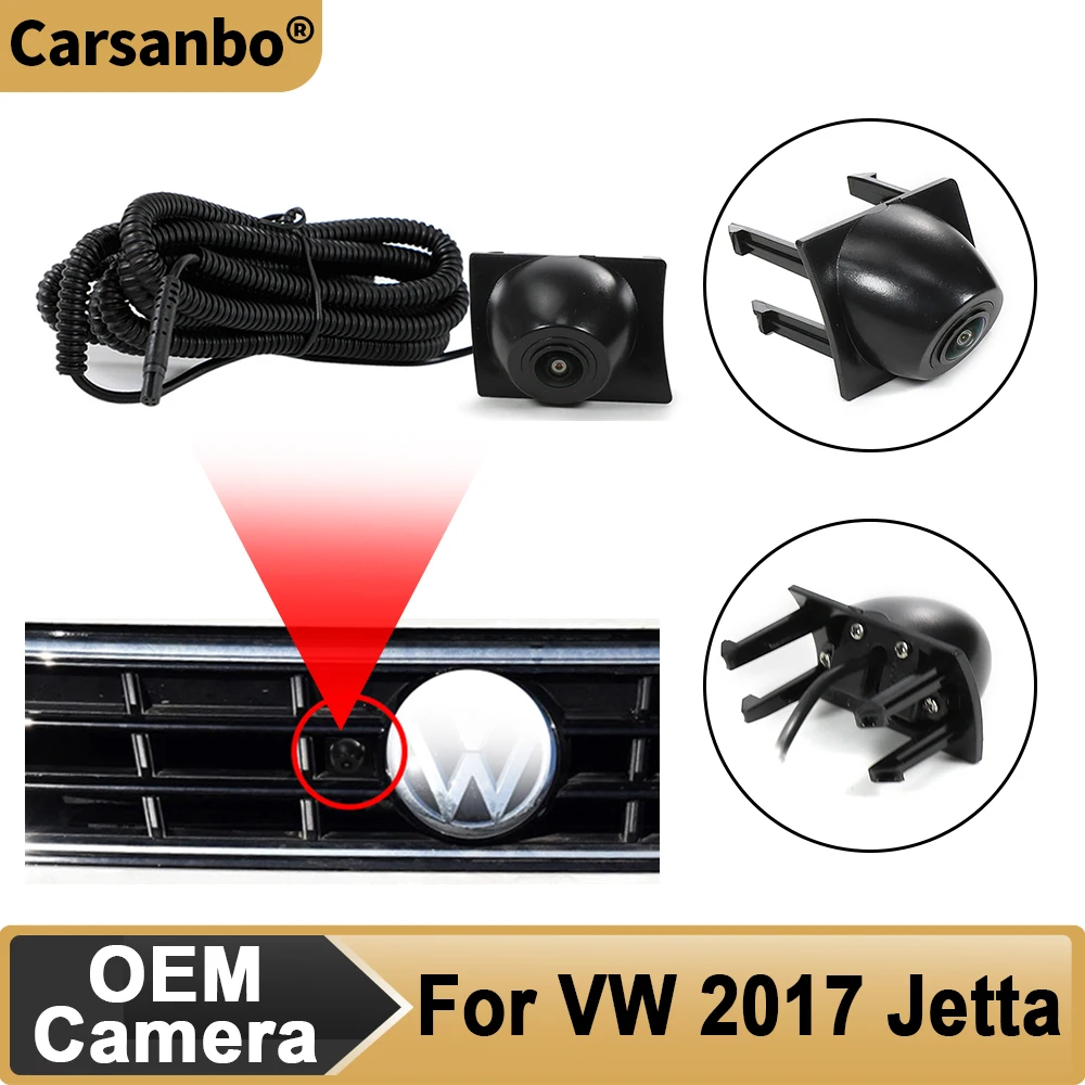 

Carsanbo Vehicle AHD 1080P Front Came150° Fisheye Lens Car Front View Camera For VW 2017 Jetta Night Vision Waterproof Camera