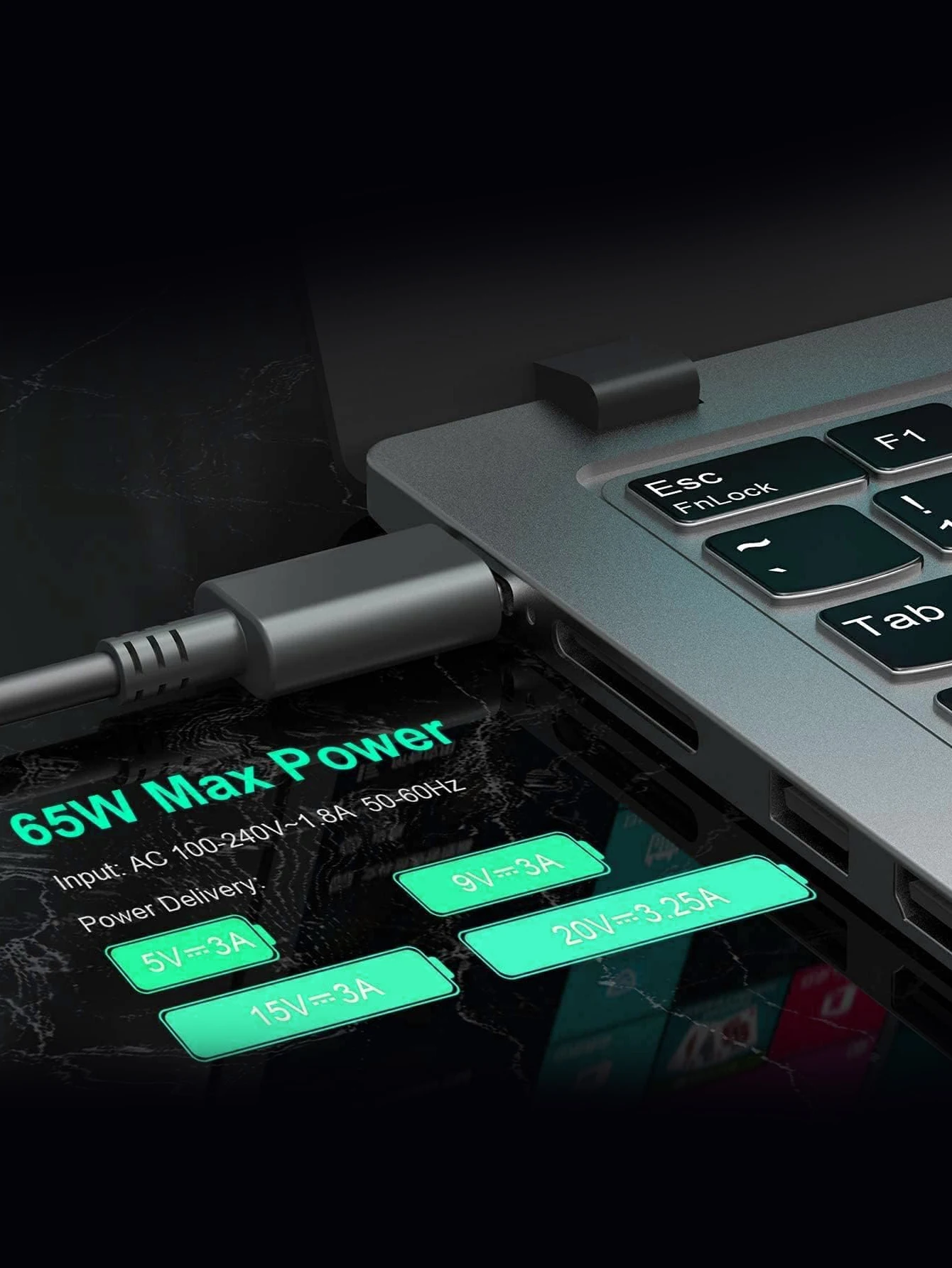 65W USB-C 노트북 충전기