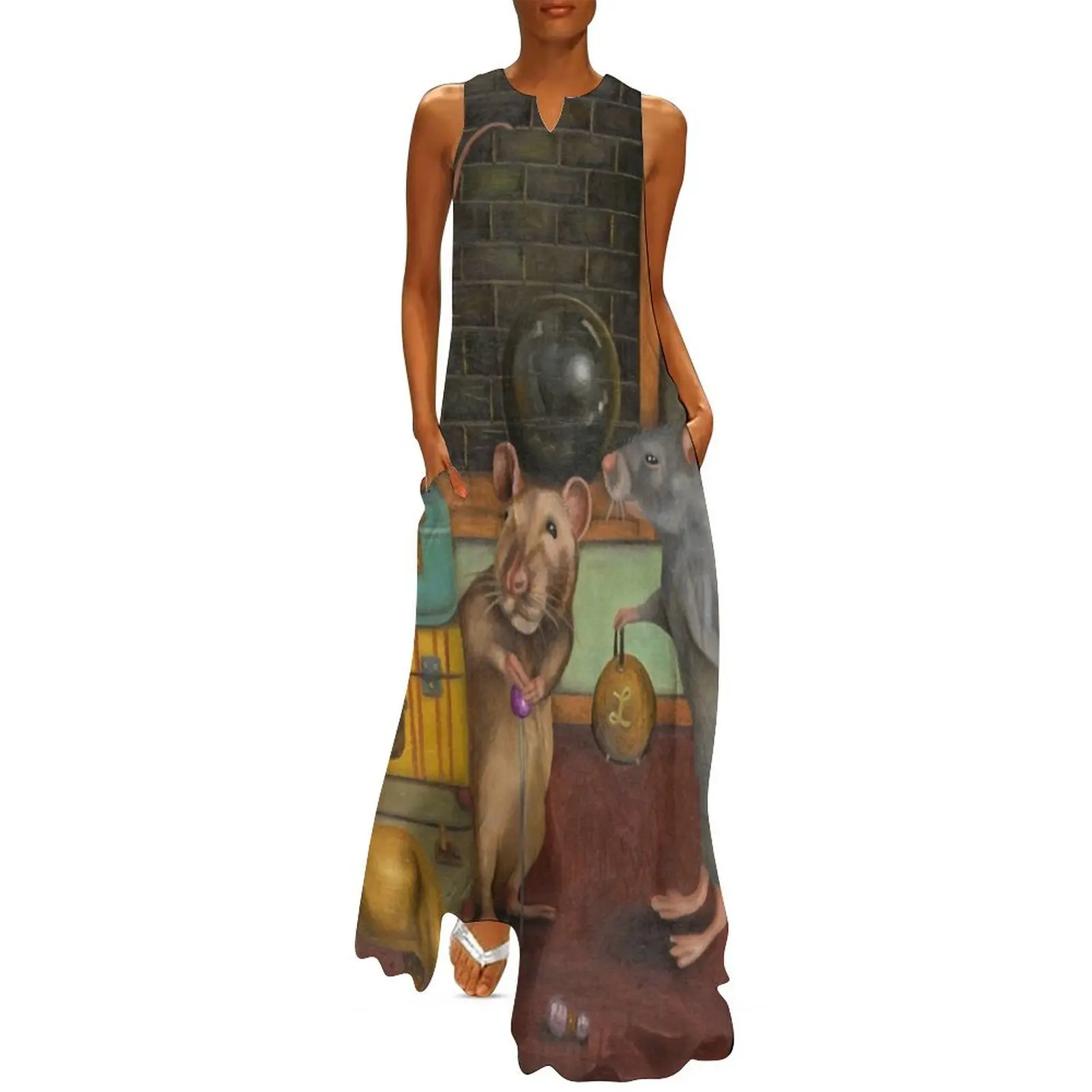 

Pack Rat's Long Dress women's dresses luxury dresses for woman
