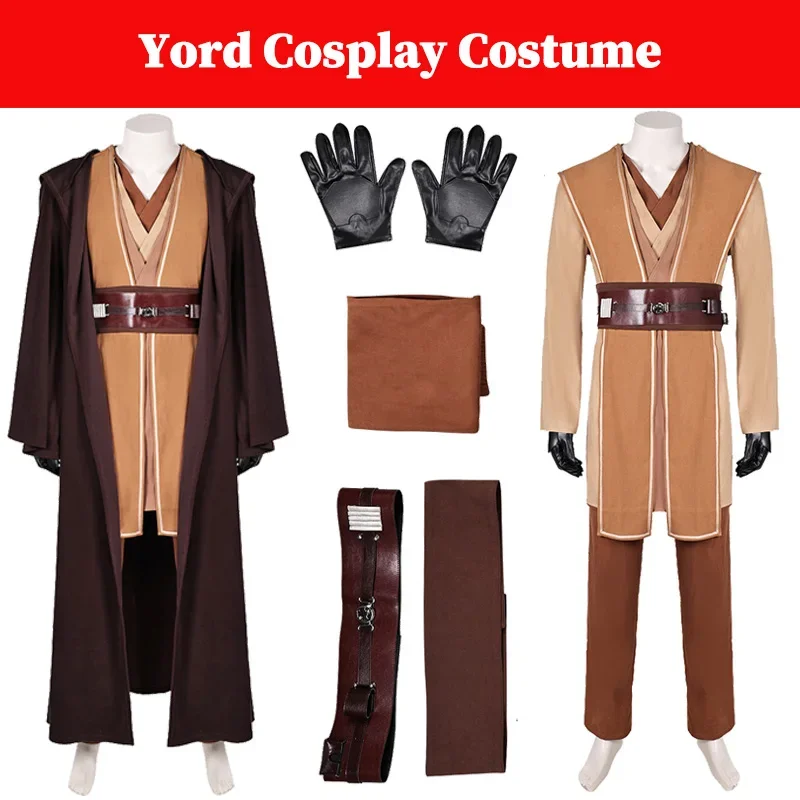 Yord Cosplay Costume Movie Space Battle Outfits Male Fanatasia Disgusie Jacket Gloves Belt Set Men Roleplay Halloween Party Suit