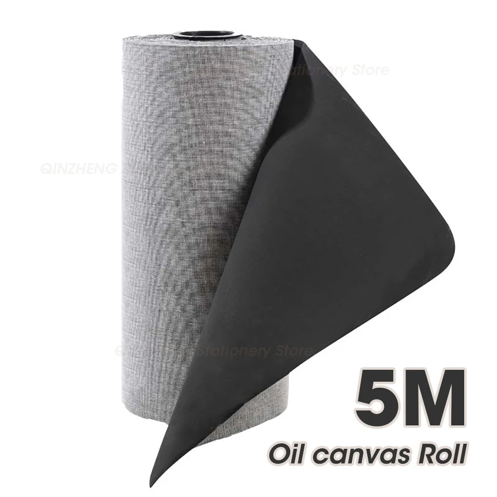 rolo de lona preta de 5m algodao 280g pintura a oleo em branco materiais de arte de pintura acrilica 30cm 37cm 47cm 57cm de largura hb13 01