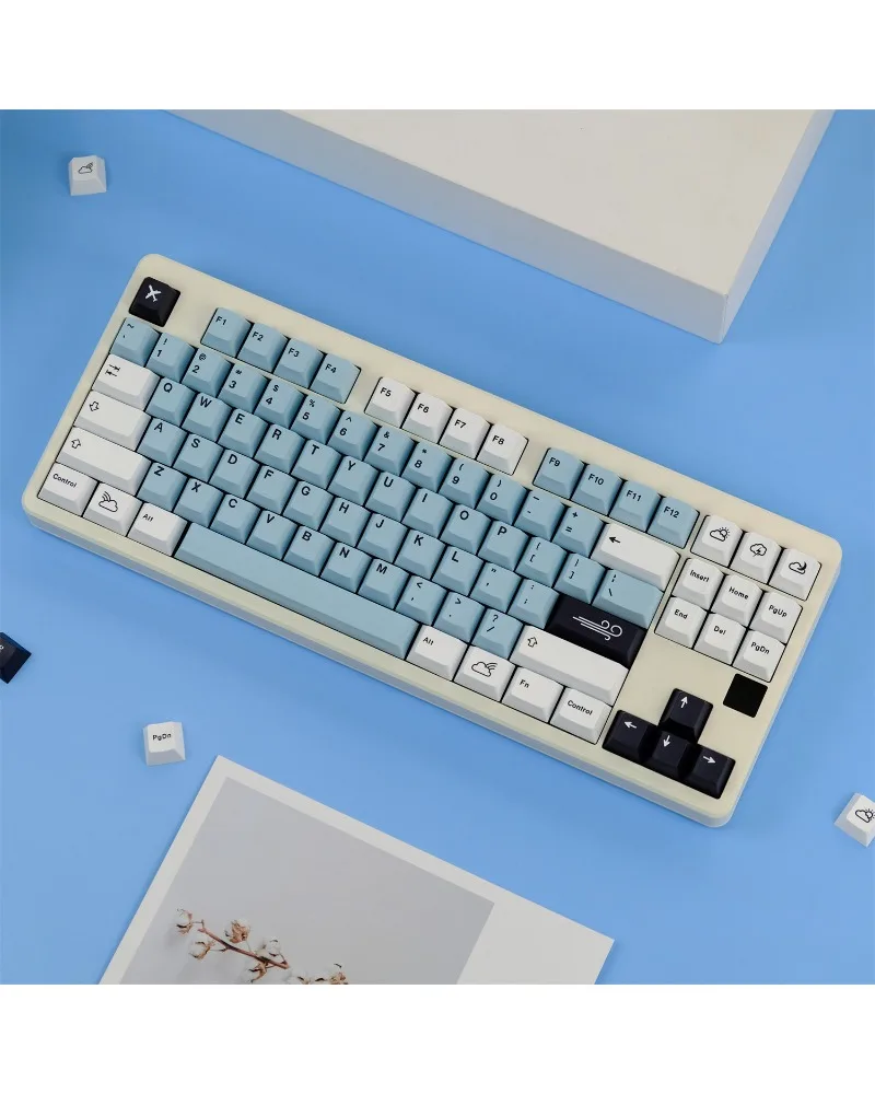 129 key PBT original highly sublimated mechanical keyboard keycaps, hot brother peripherals