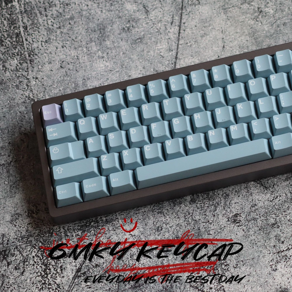 Imagem -06 - Gmky Illusio Contraste Cores Keycaps Cereja Perfil Duplo Tiro Abs Fonte Pbt Keycaps Abs Fonte para mx Interruptor Teclado Mecânico