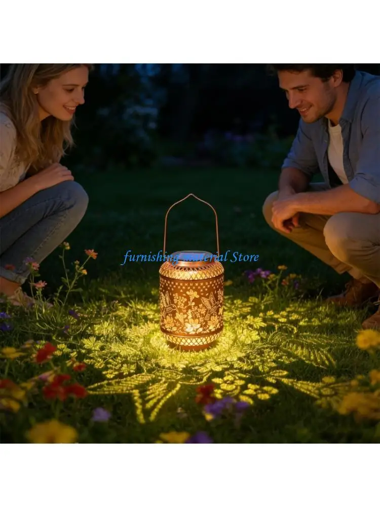 

Y5GD Sturdy Metal Solar Outdoor Lantern Weather Resistant Energy Efficient Long Use Decoration