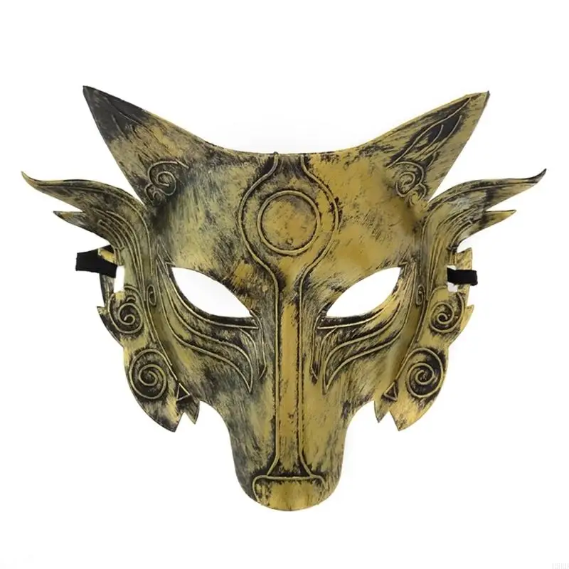 Mặt nạ sói H9ED, Mặt nạ hóa trang động vật Mặt nạ đầu sói Mặt nạ người sói đáng sợ cho trẻ dành cho người lớn