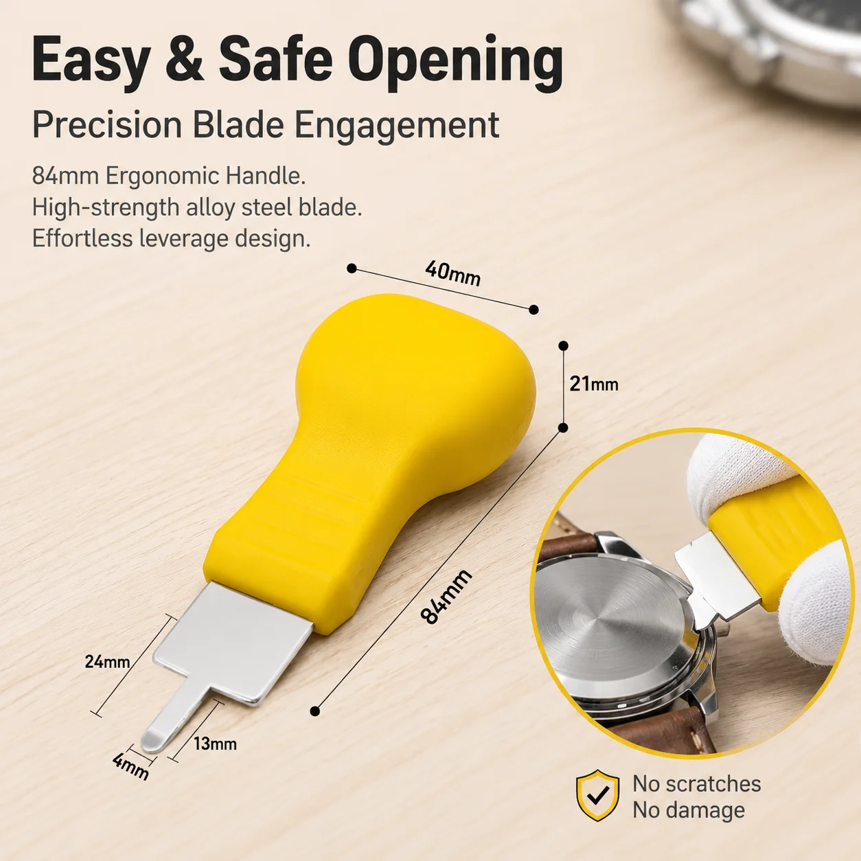 

Custom Watch Back Case Opener Stainless Steel Wrench Type Back Remover Watchmaker for Battery Replacement Watch Repair Tool Kit