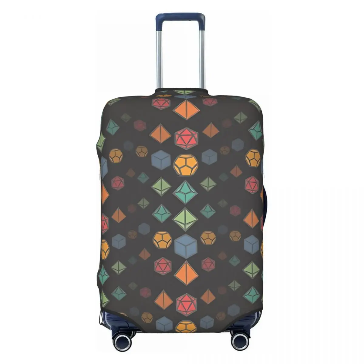 

D20 Dice Set Pattern Suitcase Cover Holiday Practical Luggage Supplies Travel Protection