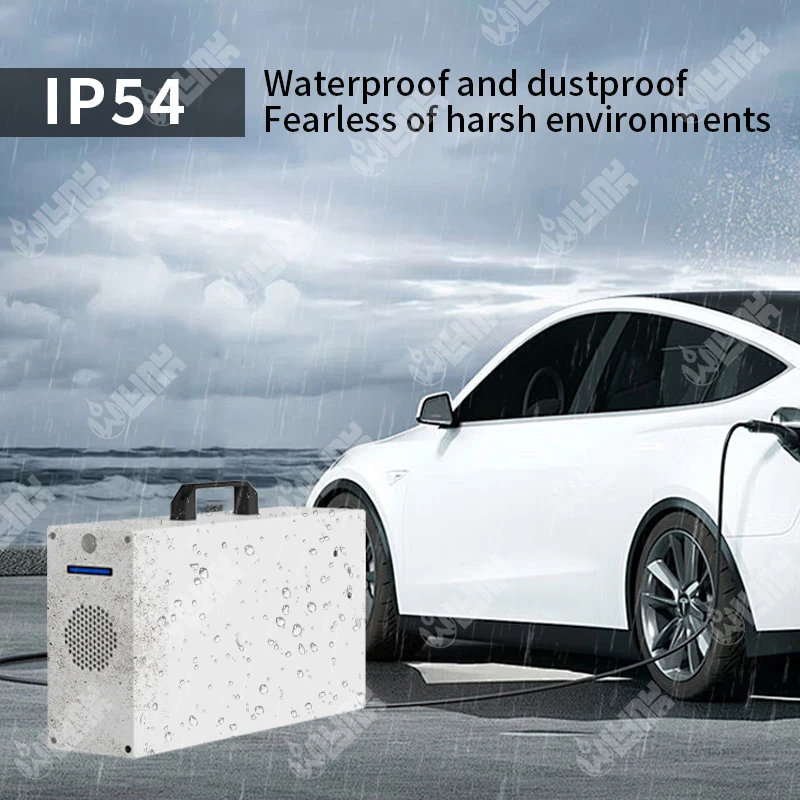 محطة شحن Ev المحمولة الخارجية من Olink CCS CHAdeMO NACS Ev شاحن محطة شحن 7KW شاحن تيار مستمر محمول