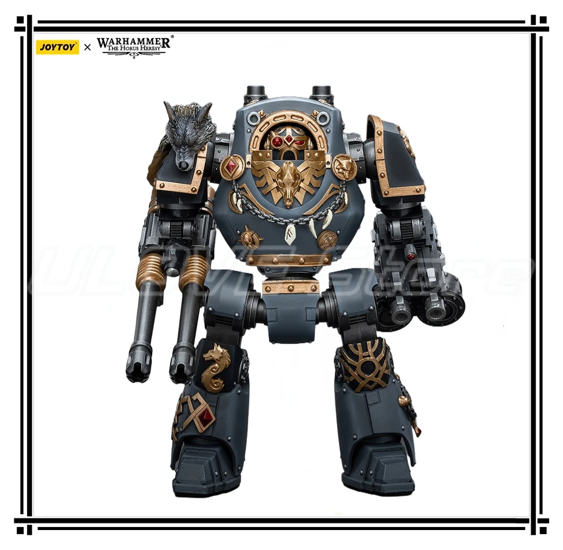 En Stock Original JOYTOY Warhammer 40K Space WolvesContemptor Dreadnought con Gravis Bolt Cannon 1/18 modelo de figura de acción Juguetes
