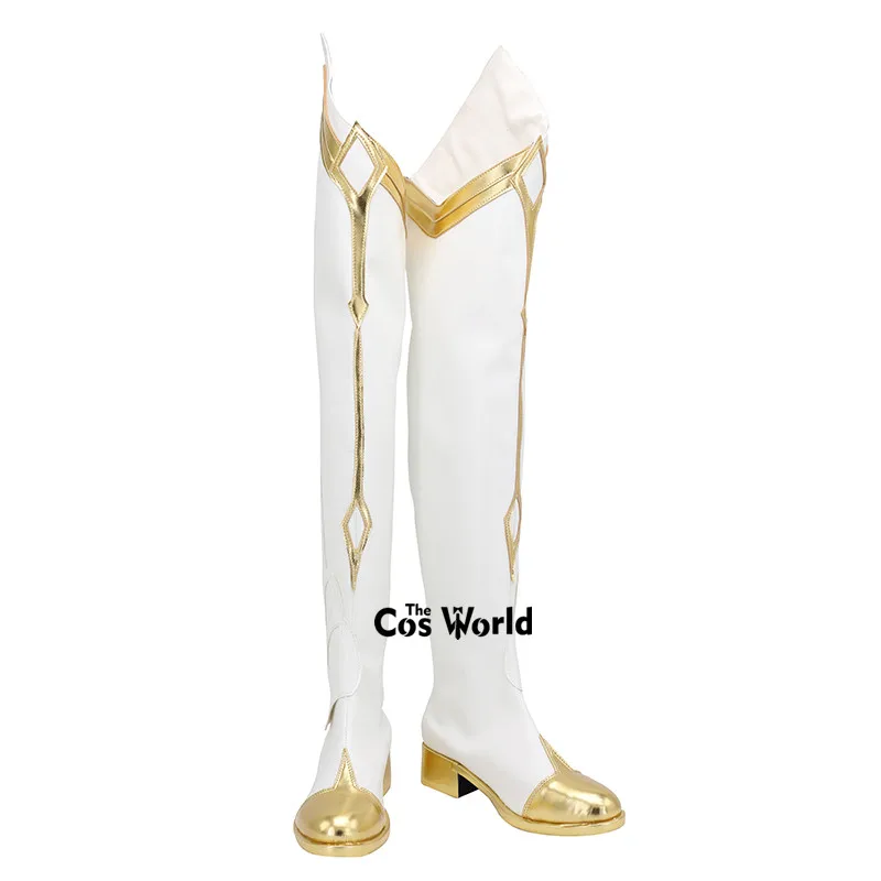Genshin Lumine Games Passen Sie Cosplay-Stiefel mit niedrigem Absatz an