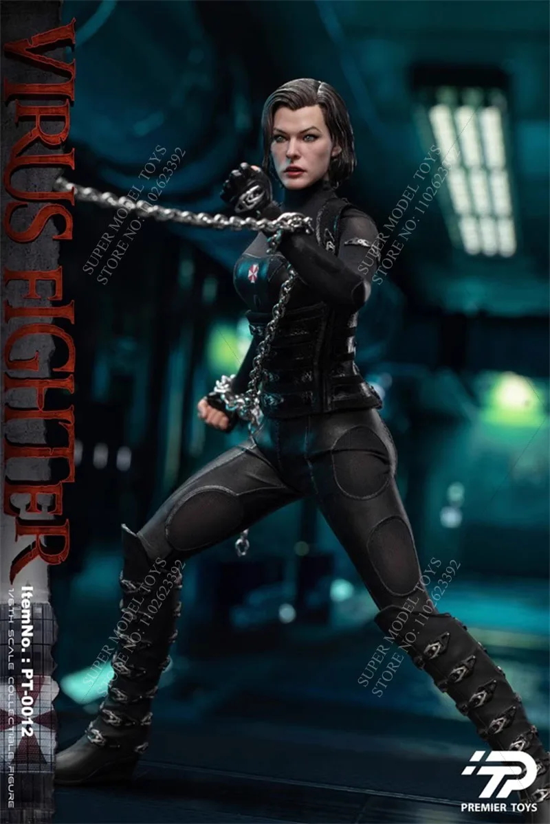 Premier Toys PT-0012 1/6 Scale Female Soldier Virus Warrior Movie Series Full Set 12-inch Action Figure Model Gifts Collecion