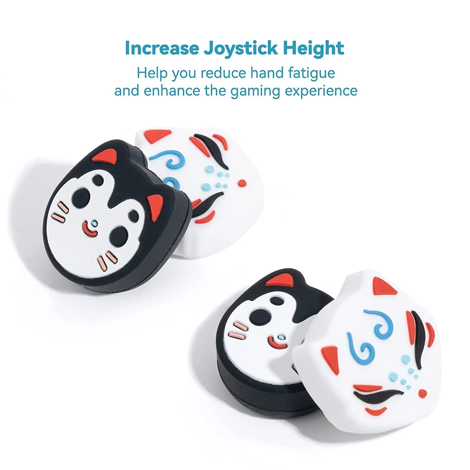 GeekShare-cubierta protectora para Joystick Fox Shrine, Thumb Stick Grip Cap para Nintendo Switch OLED, controlador Joy-Con, accesorios NS