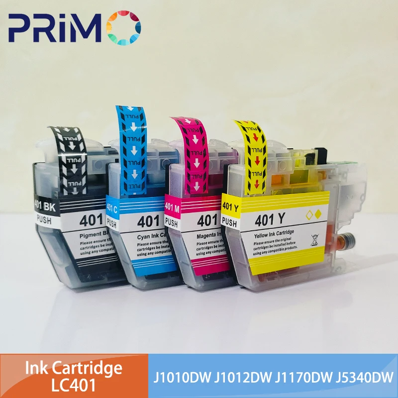 cartucho de tinta inkjet compativel para brother lc401 j1010dw j1012dw j1170dw j5340dw impressora j5345dw 01