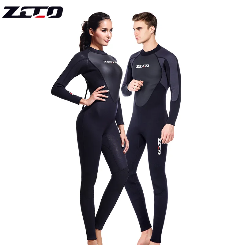 3mmDiving Suit Men's Neoprene Thickened Warm Swimming Diving Suit Deep Snorkeling Surfing Jumpsuit