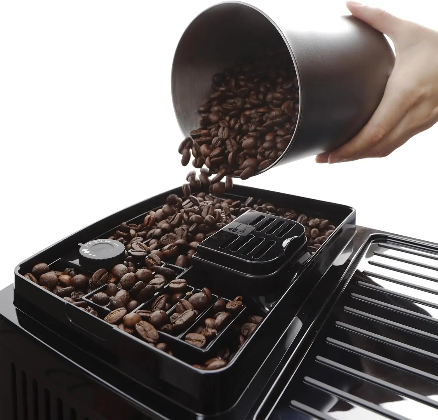 Machine à expresso automatique à démarrage par Magnifica, mousse de lait manuelle, argent, livraison gratuite