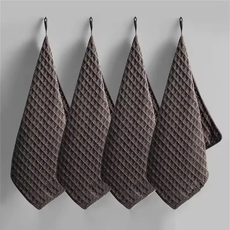 1/4pcs Coffee Bar Cleaning Towels Super Absorbent Microfiber Cleaning Cloth Towel Home Barista Clean Tool Coffee Machine JJ2794