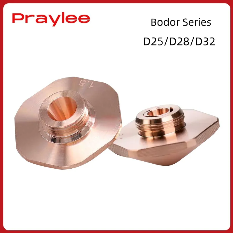 Bodor Laser Nozzles Single Double Chrome Layer D25 H15 M11 D32 H15 M14 Caliber 0.8 - 6.0mm Bodor Fiber Laser Cutting Head Parts