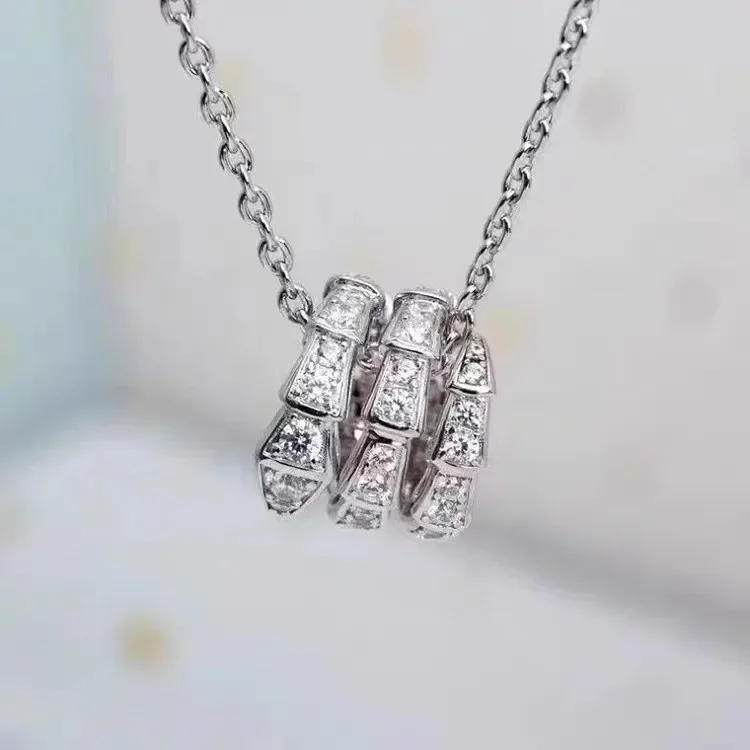 

925 Silver Cool Wind Zircon Snake Necklace in Korean Fashion Personalized Design Sense Collar Chain