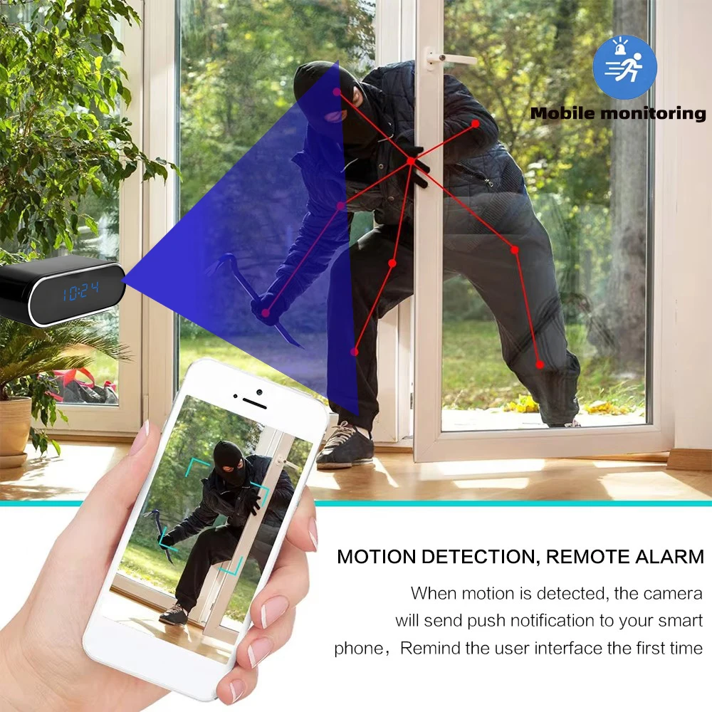 Upgraded HD 4K Mini Camera with Improved Resolution, Infrared Night Vision, Motion Detection, Wireless WiFi Remote Viewing view 4