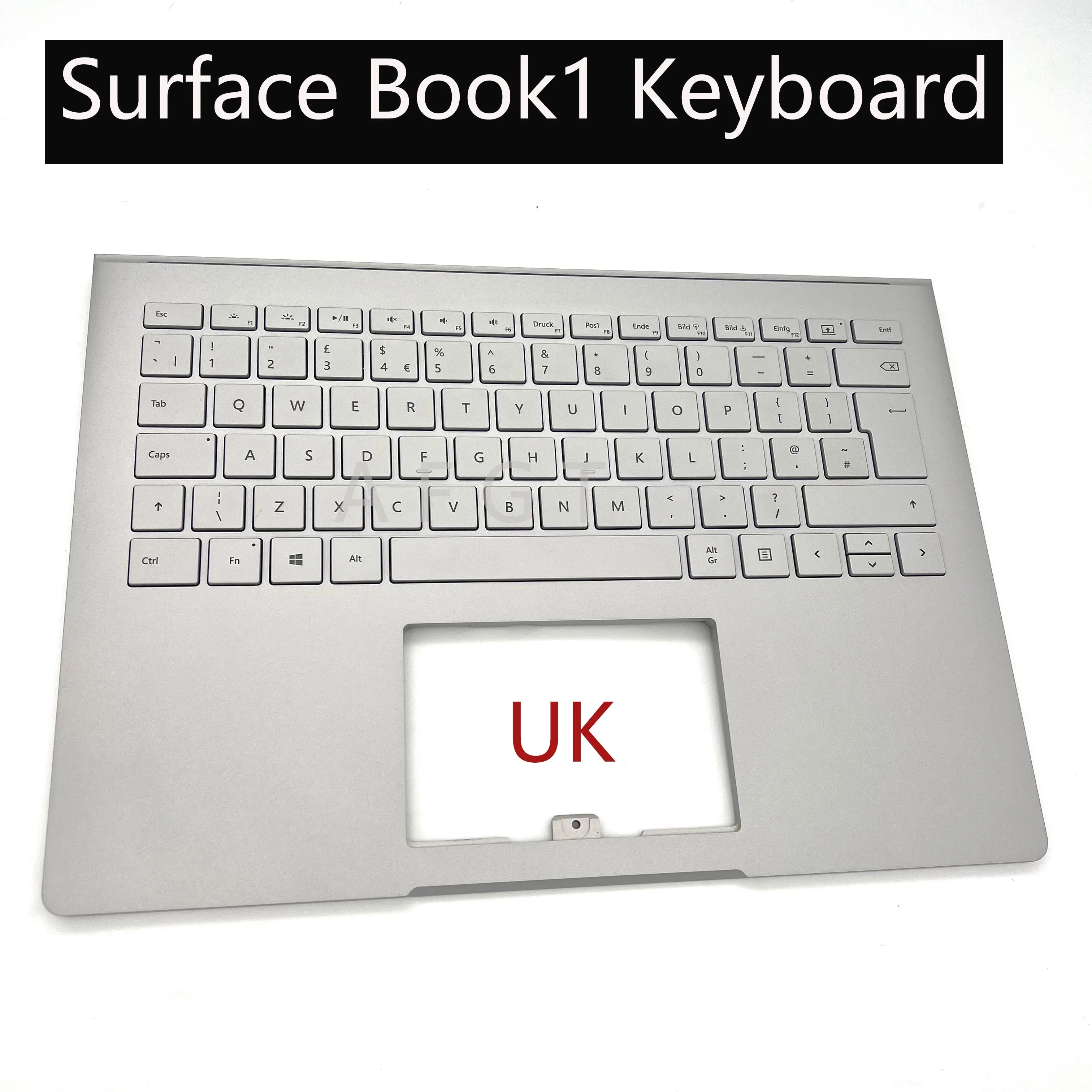 Original Used Renovation Silver For Microsoft Surface Book1 1703 1704 1705 Laptop Keyboard US UK Tested Working Silver