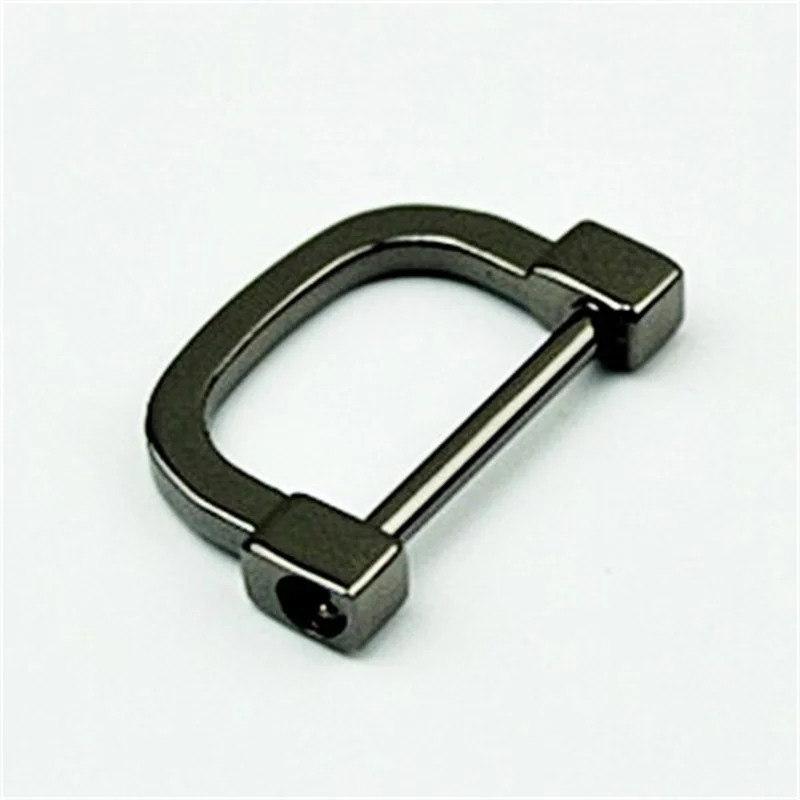 Металлическая скоба с D-образным кольцом для ключей, 2 шт., 25 мм 30 мм, соединительное кольцо с крючком, детали для кожевенного ремесла