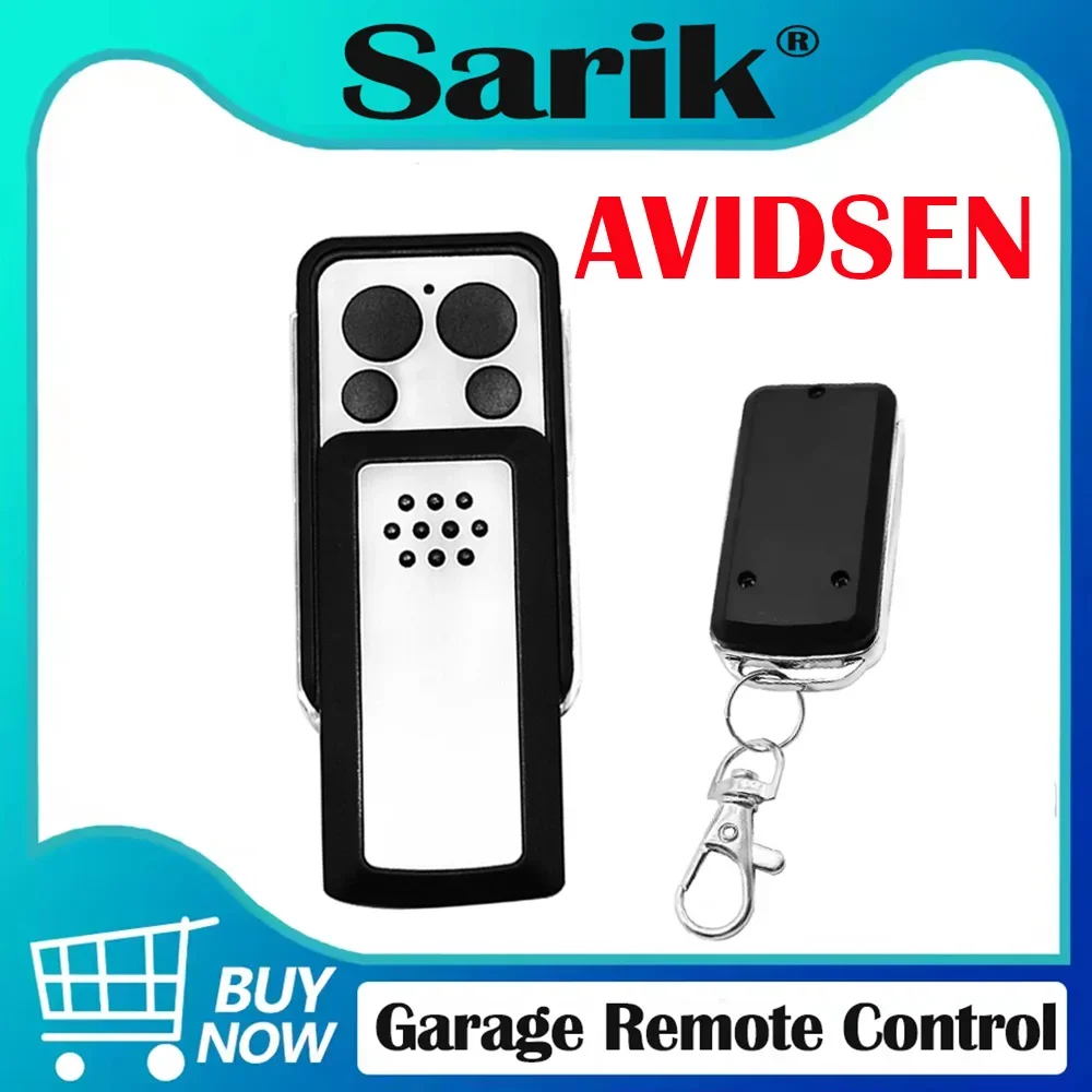 

Пульт дистанционного управления для гаражных ворот, совместимый с Avidsen 433 МГц 114253 104257 104251 Устройство открывания ворот гаража с дистанционным управлением