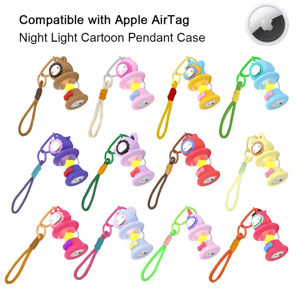 

Совместим с ночником Apple AirTag с мультяшным подвесным футляром