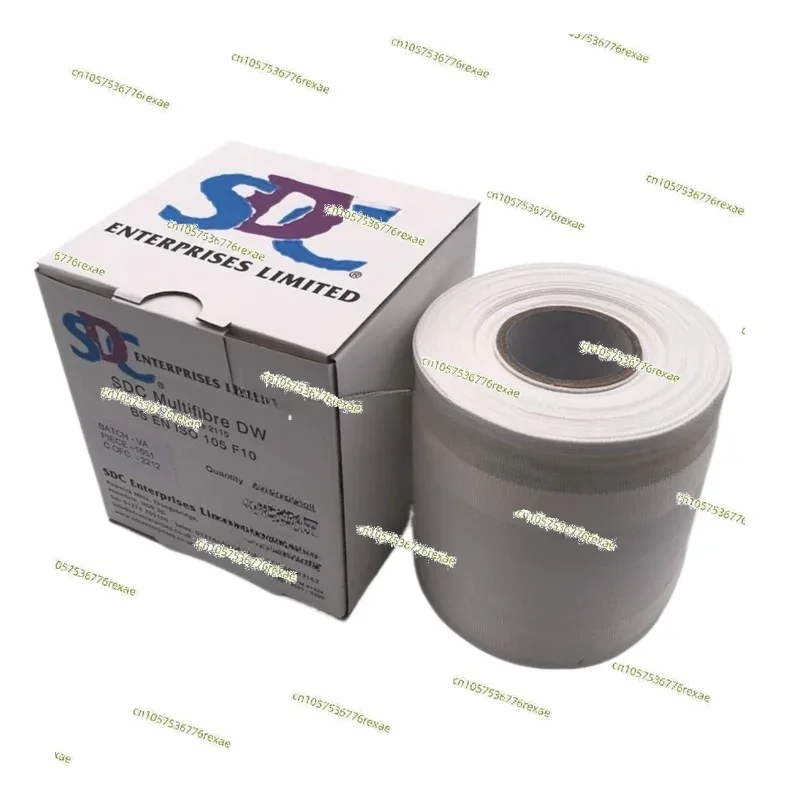 SDC DW multi fiber cloth lining fabric washing cloth six color cloth six fiber   fastness test ISO105/F10