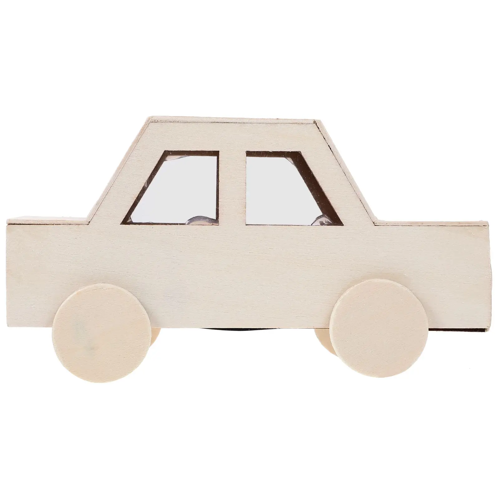 

Wooden Car Mold Coin Storage Cases Multi Function Money Box DIY Piggy Bank Students Unfinished Wooden Craft Creative Coin