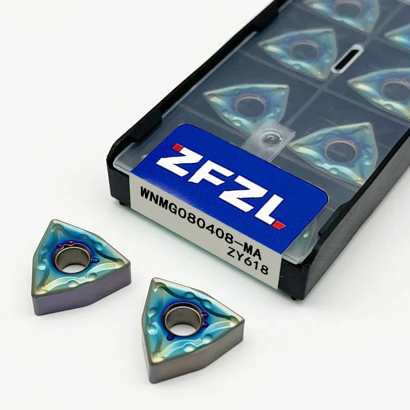 

WNMG080404 WNMG080408 WNMG080412 MA MS MM TF ZY618 External Turning Tool WNMG Carbide Insert for Hardened Steel