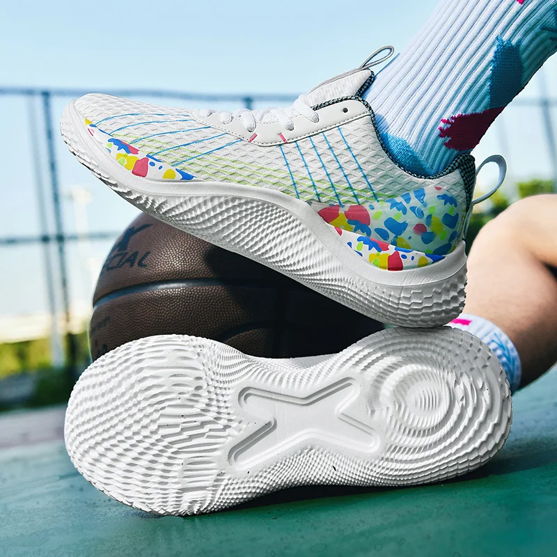 New Couple Casual Sports Sneakers, Breathable Comfort Running Shoes, Lightweight Anti-slip Basketball Footwear for Men Women