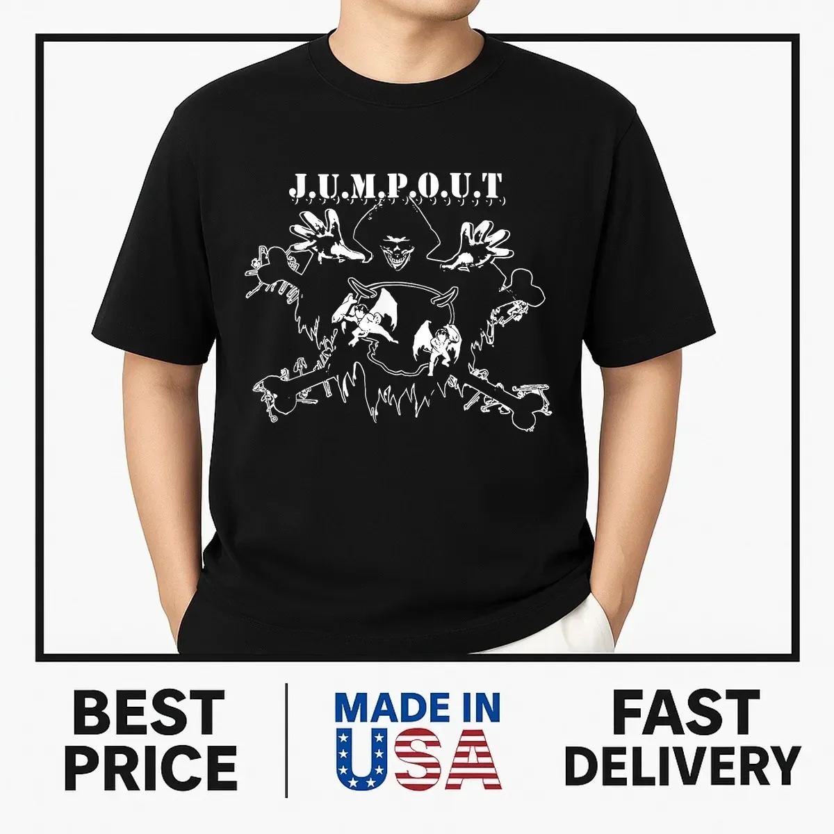 Jumpout Osamason Jump Out Womens Mens T-Shirt NEW ITEM