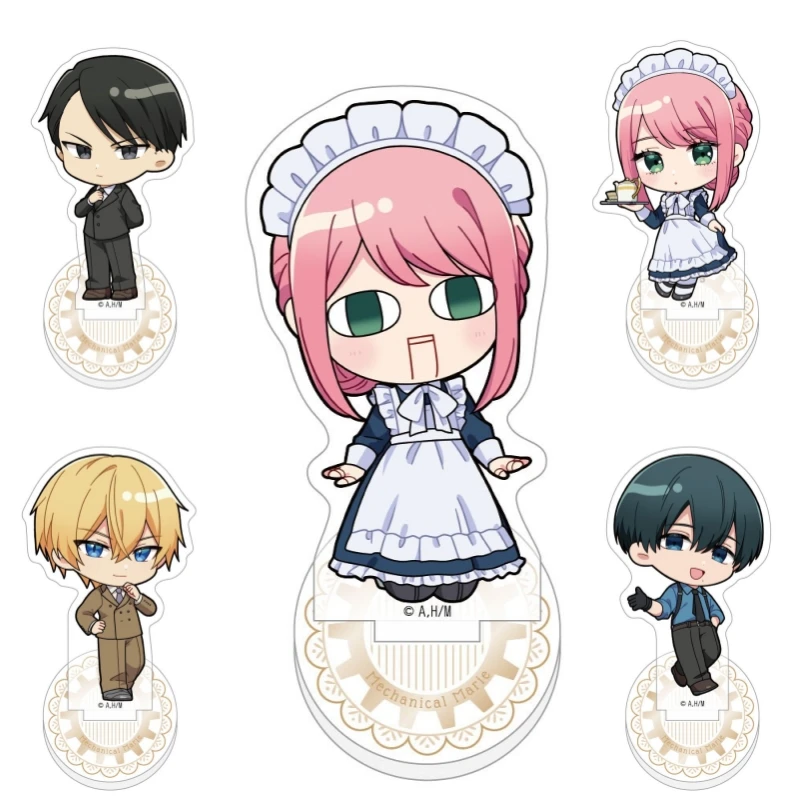 Marie-2/Arthur Mini figura acrílica bonita placa de soporte Cosplay Prop decoración Anime mecánico Marie colección periférica 10cm
