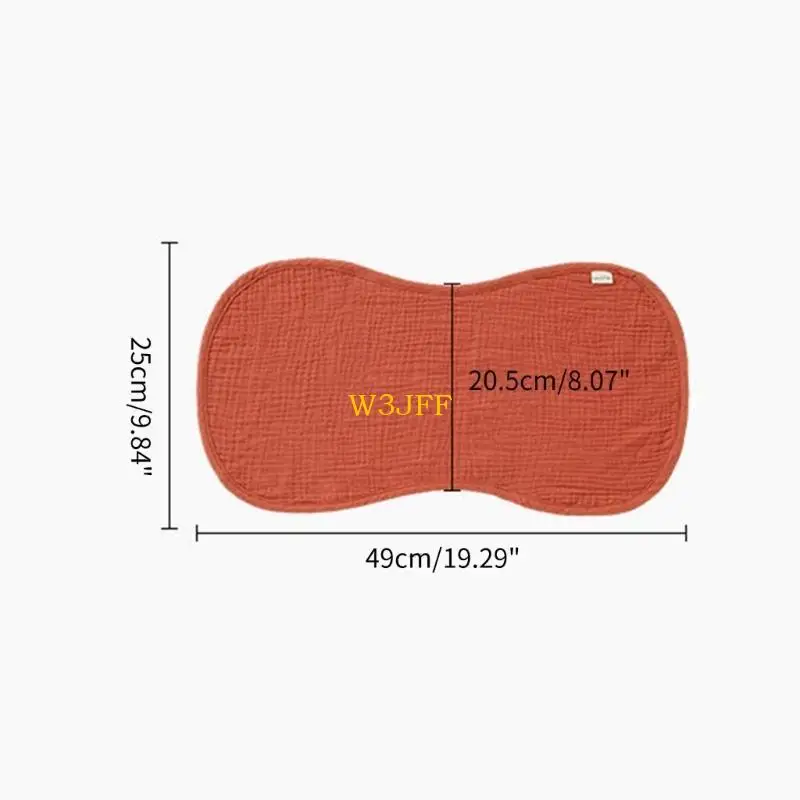 W3JF Portable Burp Cloths for Baby Burp Cloth MultiColors Gauze Washcloths 20x10inch