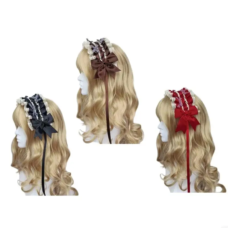 

Fashion Hairpiece Anime Bows Hairband Washable Practical Hairband Suitable For Themed Parties Photoshoots