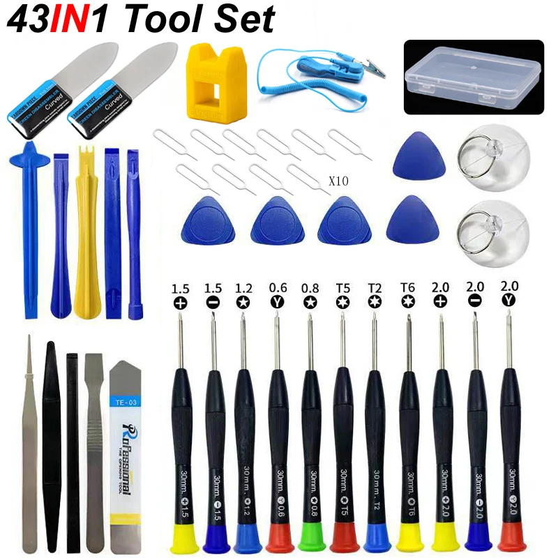 43in1 Mobile Phone Repair Tools Opening Screwdriver Set for iPhone 14 iPad Laptop Computer Disassemble Hand  Kit