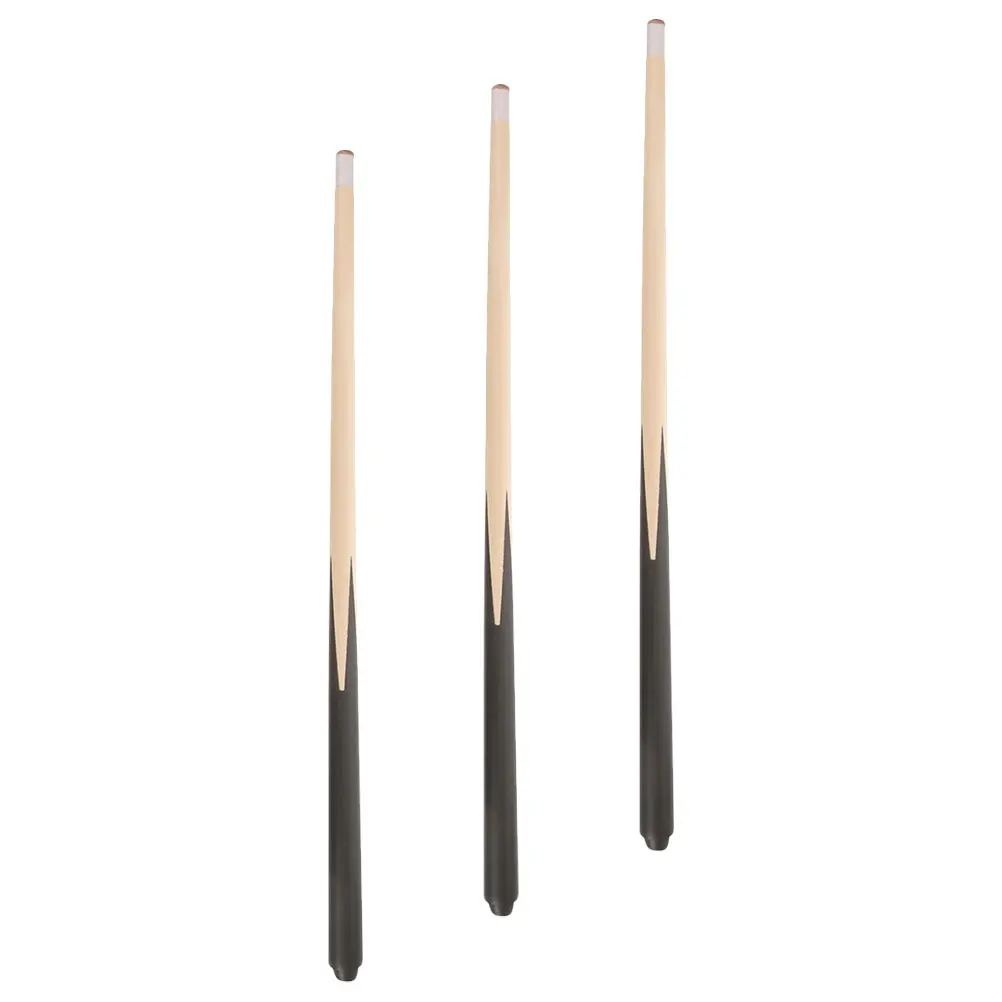 

3 Pcs Mini Pool Cue Child Sticks Shorty Cues Wood Kids Billiard Bridge