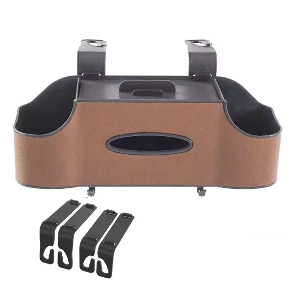 

Hanging Hooks Car Back Seat Organizer Phone Stand Holder Partition design Car Drink Cup Holder Space Saving Anti-wear